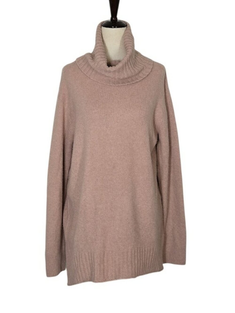 Bp Women’s S Soft Lightweight Cowl Neck Tunic Sweater Dusty Pink NWOT